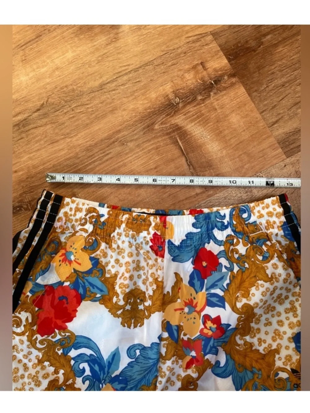 Adidas x HER Studio London track pants striped floral baggy drawstring SMALL - Picture 7 of 11